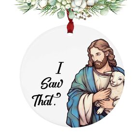 God says you are Bible Verse Keepsake, Christian Gifts, Birthday Gifts, Holiday Gifts for Her Him, Jesus Ceramic Christmas Ornament, Funny Christmas Gift, Stocking Stuffer