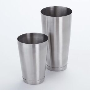 مجموعة American Metalcraft BSSET Boston Shaker، من الفولاذ المقاوم للصدأ، وزنها 18 أونصة. و 28 أوقية.