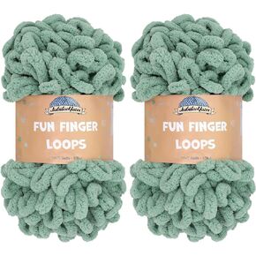 JubileeYarn Fun Finger Loops Yarn - Jumbo Polyester - 100g/Skein - Orange Peel - 4 Skeins