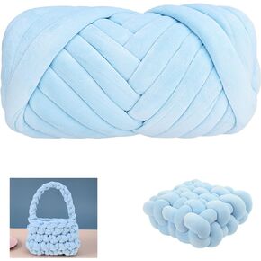 Chunky Cotton Yarn for Arm Knitting Crochet Super Saver Jumbo Giant Bulky Premier Yarn for Making Pets House Blanket (Big Red)