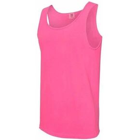 Comfort Colors Women's Ultra Soft Cotton Tank Top, Style 3060L, Hot Pink, X-Large