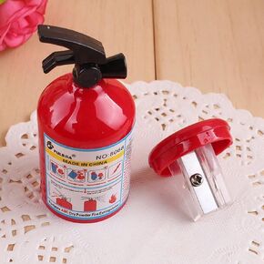 2PC Red Pencil Sharpener, Pencil Sharpener Handheld, Pencil Sharpeners Manual, Fire Extinguisher Modelling Pencil Sharpener Simulation Creative Stationery Pencil Sharpeners