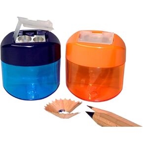 Kum 103.59.21 Magnesium Maxi Double Oval Pencil Sharpeners with Container, Colors Vary