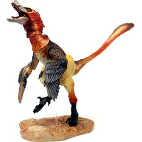 Velociraptor Mongoliensis Version 2-1/6th Scale Dinosaur Action Figure - 12" Articulated Collectible Miniature, Hand-Painted