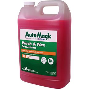 Auto Magic Wash & Wax - Car Wash Soap for Acrylic, Vinyl, Lacquer, Enamel and More - 128 Fl Oz in Kuwait