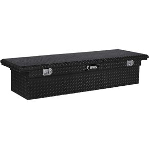 UWS EC10232 60-Inch Gloss Black Heavy-Wall Aluminum Truck Tool Box with Low Profile, RigidCore Lid
