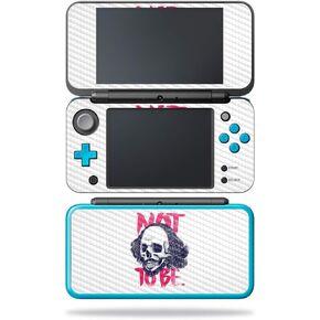 MightySkins Carbon Fiber Skin for Nintendo New 2DS XL - Be Happy | Protective, Durable Textured Carbon Fiber Finish | Easy to Apply, Remove, and Change Styles | Made in The USA