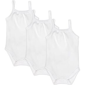 HonestBaby Multipack Sleeveless and Cami Bodysuits One-Piece 100% Organic Cotton for Infant Baby Boys, Girls, Unisex
