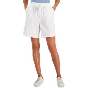 Karen S Women's Gemma Cotton Drawstring Bermuda Shorts
