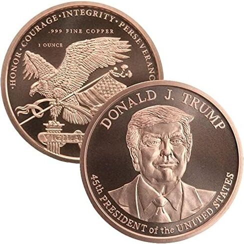 1 oz .999 Pure Copper Medallion (Donald J Trump - 45th President) in Saudi Arabia