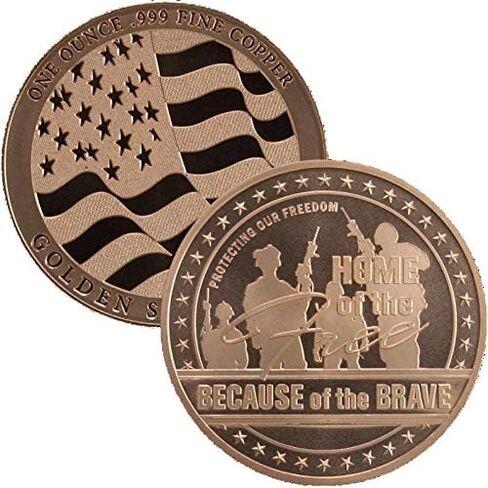 1 oz .999 Pure Copper Medallion (Donald J Trump - 45th President) in Saudi Arabia