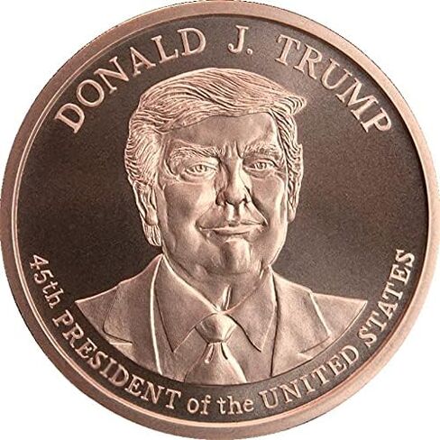 1 oz .999 Pure Copper Medallion (Donald J Trump - 45th President) in Saudi Arabia