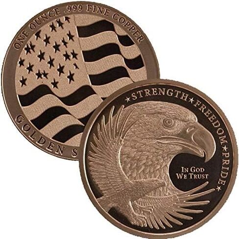 1 oz .999 Pure Copper Medallion (Donald J Trump - 45th President) in Saudi Arabia