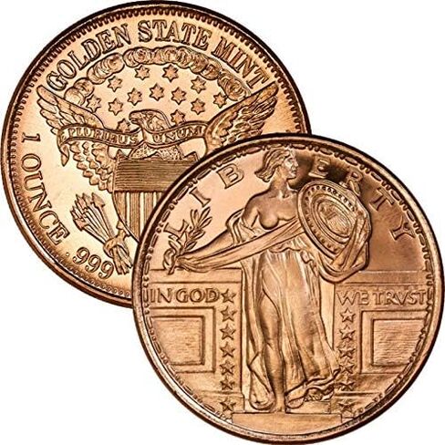 1 oz .999 Pure Copper Medallion (Donald J Trump - 45th President) in Saudi Arabia