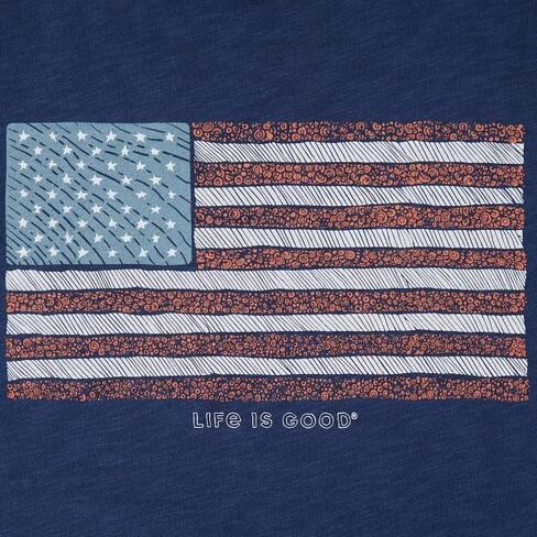 Life is Good Men's Textured Slub Tee in Saudi Arabia