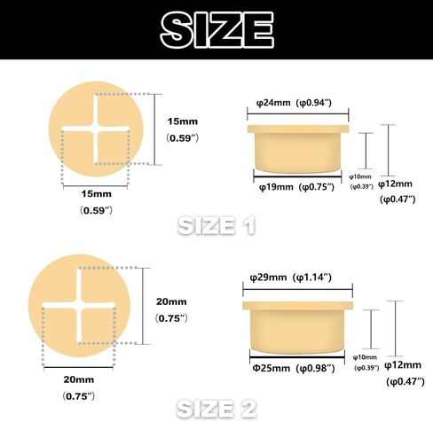 ELANE 30 Pcs Rubber Wire Grommets,Desk Cord Hole Cover,Wall Grommets for Cables Hole Cover for Cords (3/4inch,1inch) (Black) in Kuwait