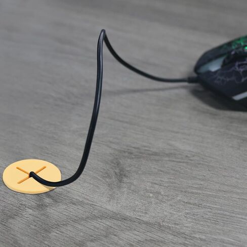 ELANE 30 Pcs Rubber Wire Grommets,Desk Cord Hole Cover,Wall Grommets for Cables Hole Cover for Cords (3/4inch,1inch) (Black) in Kuwait