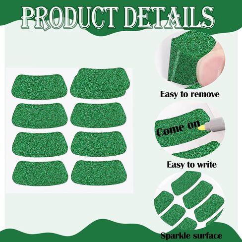 120pcs Sports Eye Stickers for Kids Breathable Eye Strips Football Eye Stickers Adhesive Softball Eye Black Stickers for Football, Baseball, Softball Sports Occasion (Green) in Kuwait