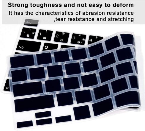 غطاء لوحة المفاتيح من السيليكون باللغة اليابانية لجهاز MacBook Pro 16 بوصة A2141 2019+، لجهاز MacBook Pro 13 مع لوحة المفاتيح السحرية ولجهاز MacBook Pro M1 Chip A2338/A2251/A2289 2020+ الإصدار الأمريكي in Saudi Arabia