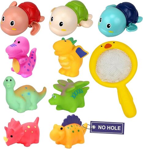Bath Toys for Kids Ages 1-3 - Infant Baby Kids Toddler Mold Free Bath Toys 2-4 3-5 4-8 Dinosaur Bathtub Pool Water Toys for Babies 6-12-18-24 Months Bathtime Essentials Shower Gift for Boys Girls in Saudi Arabia