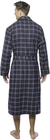Mens Premium 100% Cotton Flannel Robe in Saudi Arabia