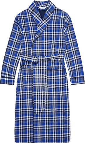 Mens Premium 100% Cotton Flannel Robe in Saudi Arabia