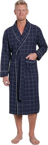 Mens Premium 100% Cotton Flannel Robe in Saudi Arabia