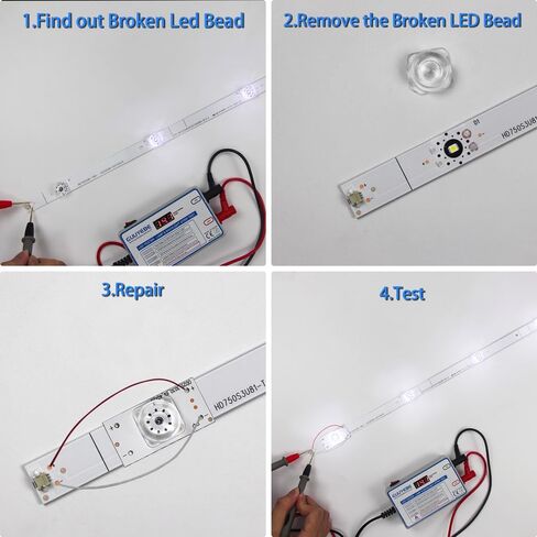 75R6E3 SVH750A76 75H6570G 75H6510G Led Backlight Strip Replacement Part Lamp Beads 3V 6V for 75 inch LED TVs Repair Bars with Optical Lens Fliter 3030 3528 2835 Bead hisense 30PCS in Saudi Arabia