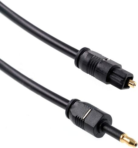 Oiyagai 2 قطعة Toslink بصري إلى Mini Toslink Jack كابل الصوت الرقمي SPDIF OD 4.0 (1M / 3.2FT) in Kuwait