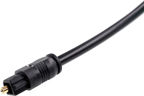 Oiyagai 2 قطعة Toslink بصري إلى Mini Toslink Jack كابل الصوت الرقمي SPDIF OD 4.0 (1M / 3.2FT) in Kuwait