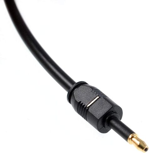 Oiyagai 2 قطعة Toslink بصري إلى Mini Toslink Jack كابل الصوت الرقمي SPDIF OD 4.0 (1M / 3.2FT) in Kuwait