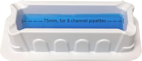 خزان محلول متعدد القنوات DSC MTC Bio P8010-5S، معقم سعة 10 مل (5/كيس) - متوافق مع الماصات متعددة القنوات، والصب بدون تنقيط، وقيعان على شكل حرف U من Micro-Trough™، وجدران داخلية متدرجة in Kuwait