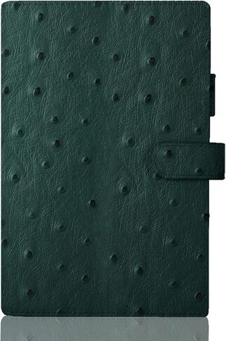 Genuine Leather b6 Planner Cover,Personal Organizer with Pen Loop,Card Slots,Zipper Pockets, Compatible with Most B6 size Planners notebooks (Black) in Saudi Arabia