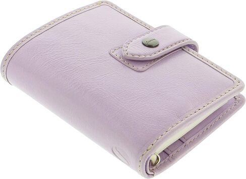 Filofax Malden Organizer, Mini Size, Orchid - Tactile, Full Grain Buffalo Leather, Five Rings, with Cotton Cream Week-to-View Calendar Diary, Multilingual, 2024 (C025818-24) in Kuwait