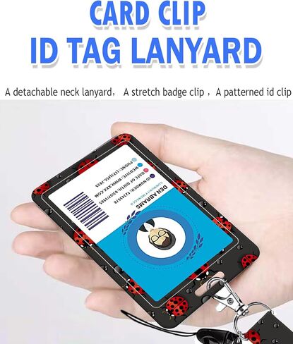 ID Badge Holder with Lanyard and Retractable Reel Clip - Fashionable Card Name Tag Protector for Nurses, Doctors, Teachers, and Students - Soft Fiber, Metal Clip, Sturdy Buckle(Pink Ombre Leopard) in Saudi Arabia