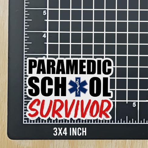 (3 قطع) ملصق هدية مسعف للطلاب من مدرسة المسعف والناجي المضحك والنكتة المسعفة، ملصق هدية التخرج من المدرسة المسعفة EMS EMT ملصقات مسعف هدية تزيين 3 × 4 بوصة in Kuwait