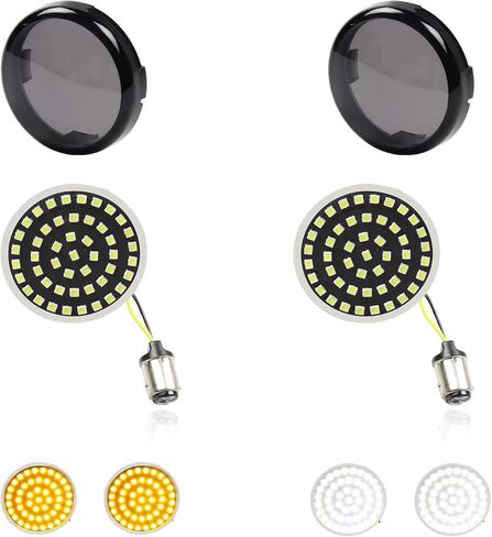 1157 إشارات الانعطاف الخلفية LED مصابيح تشغيل الفرامل المتكاملة المصابيح الخلفية للدراجات النارية لـ Harley FLS Softail Slim Breakout Dyna Wide Glide Sportster XL883N XL1200X in Kuwait