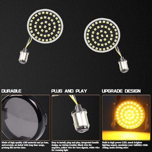 1157 إشارات الانعطاف الخلفية LED مصابيح تشغيل الفرامل المتكاملة المصابيح الخلفية للدراجات النارية لـ Harley FLS Softail Slim Breakout Dyna Wide Glide Sportster XL883N XL1200X in Kuwait