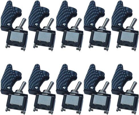 ESUPPORT 12V 20A Red Cover Rocker Toggle Switch SPST ON/Off Car Truck Boat 2Pin Pack of 10 in Saudi Arabia