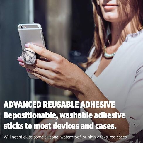 PopSockets: Collapsible Grip & Stand for Phones and Tablets - Ghost Marble in Saudi Arabia