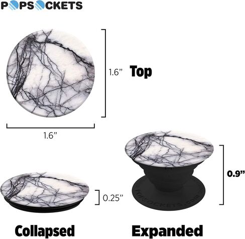 PopSockets: Collapsible Grip & Stand for Phones and Tablets - Ghost Marble in Saudi Arabia
