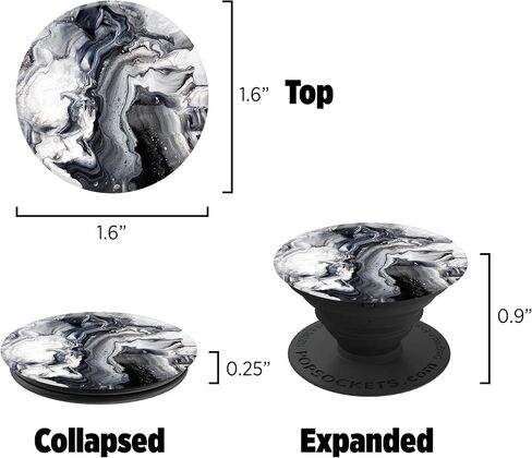 PopSockets: Collapsible Grip & Stand for Phones and Tablets - Ghost Marble in Saudi Arabia