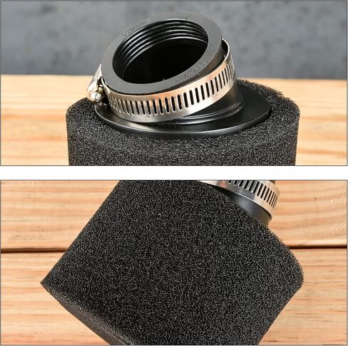 RUTU 35mm Air Filter Universal Bent Angled Foam Air Filter Suitable with 4 Stroke 50cc 70cc 90cc 110cc 125cc 150cc GY6 Motorcycle ATV cooter Quad Go Kart Moped Pit Dirt Bike-Red in Kuwait