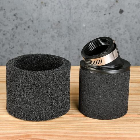 RUTU 35mm Air Filter Universal Bent Angled Foam Air Filter Suitable with 4 Stroke 50cc 70cc 90cc 110cc 125cc 150cc GY6 Motorcycle ATV cooter Quad Go Kart Moped Pit Dirt Bike-Red in Kuwait