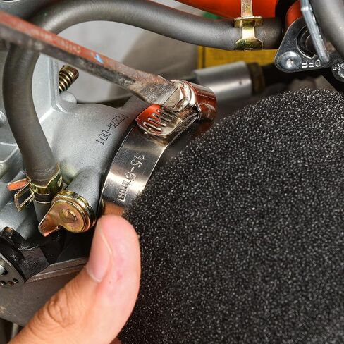 RUTU 35mm Air Filter Universal Bent Angled Foam Air Filter Suitable with 4 Stroke 50cc 70cc 90cc 110cc 125cc 150cc GY6 Motorcycle ATV cooter Quad Go Kart Moped Pit Dirt Bike-Red in Kuwait