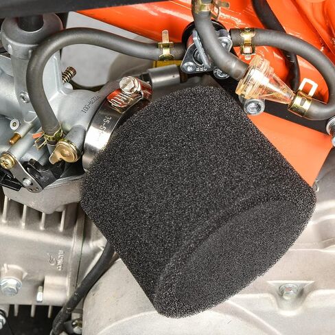 RUTU 35mm Air Filter Universal Bent Angled Foam Air Filter Suitable with 4 Stroke 50cc 70cc 90cc 110cc 125cc 150cc GY6 Motorcycle ATV cooter Quad Go Kart Moped Pit Dirt Bike-Red in Kuwait