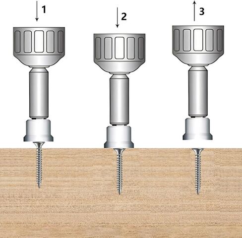5pcs Set Premium Magnetic Drywall Screw Setter - PH2 Bits for Plasterboard - Hex Shank Positioning Bit - Easy Drywall Installation - Drill Accessory (5pcs 2'') in Saudi Arabia