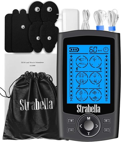 24 Modes Tens Muscle Stimulator for Back Pain Relief, Muscle Stimulator for Pain Relief Therapy, Electronic Pulse Massager Muscle Massager with 4 Pairs Pads, Nerve Pain Relief in Saudi Arabia