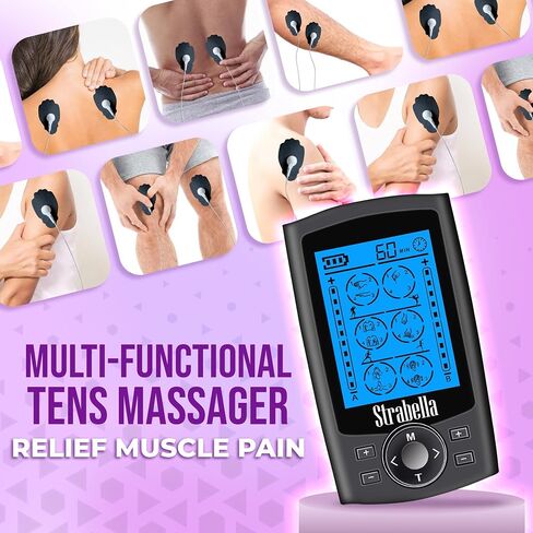 24 Modes Tens Muscle Stimulator for Back Pain Relief, Muscle Stimulator for Pain Relief Therapy, Electronic Pulse Massager Muscle Massager with 4 Pairs Pads, Nerve Pain Relief in Saudi Arabia