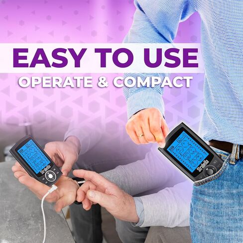24 Modes Tens Muscle Stimulator for Back Pain Relief, Muscle Stimulator for Pain Relief Therapy, Electronic Pulse Massager Muscle Massager with 4 Pairs Pads, Nerve Pain Relief in Saudi Arabia